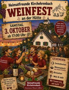 Weinfest, Samstag 03.10.2026 ab 17:00 Uhr
